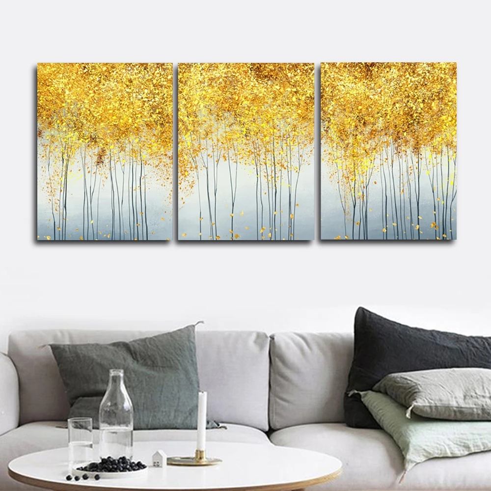 Golden Nordic Wall Picture Poster and Print Canvas Painting Calligraphy Decor for Living Room Bedroom Home Frameless | Дом и сад