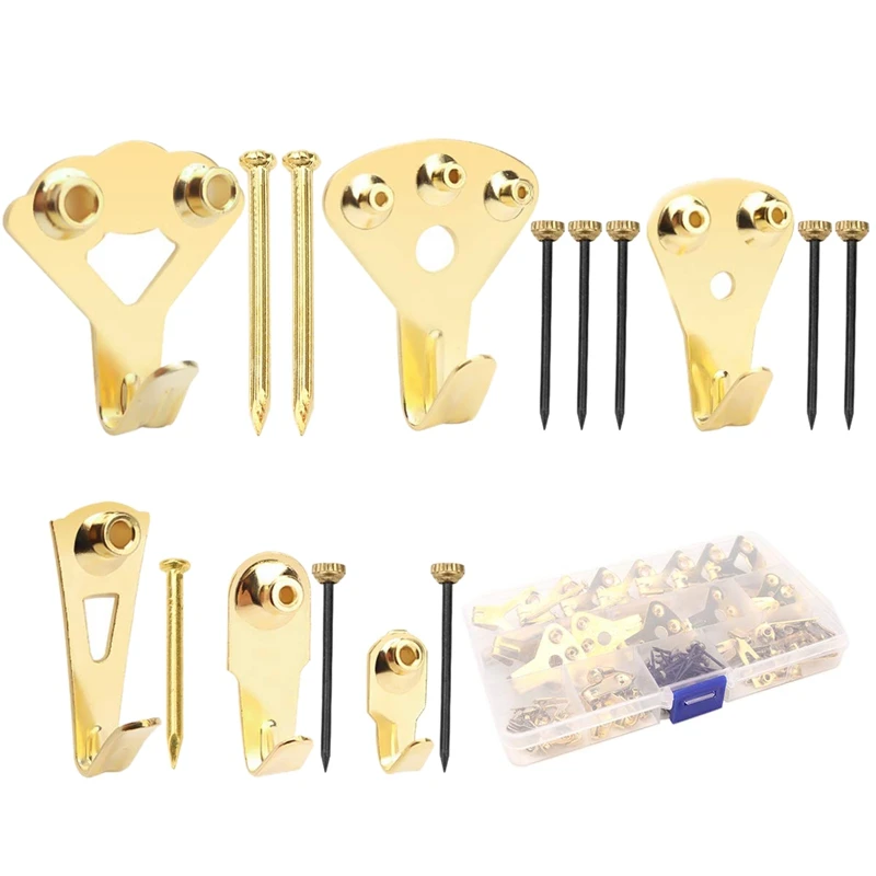 

Picture Hangers, Picture Hanging Kit,120 Pieces Picture Photo Frame Hooks For Heavy Duty Picture Frame Hanging With Wall Mount