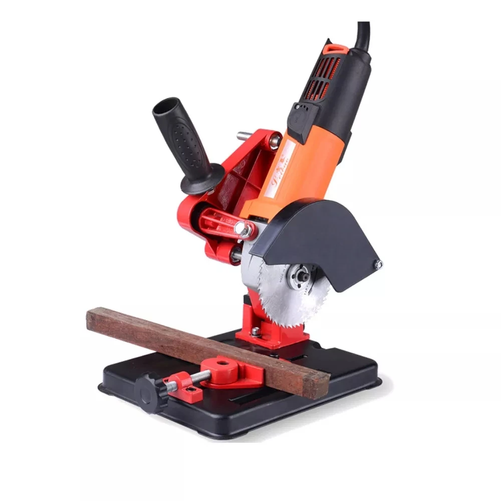 Angle Grinder Stand Angle Grinder Bracket Holder Support for 100-125 Angle Grinder DIY Cutting Stan