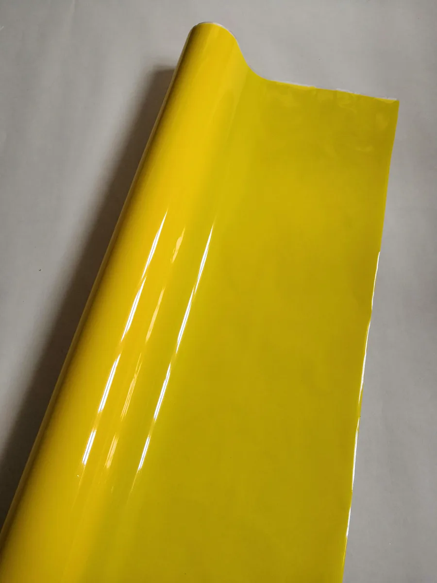 종이 카드 라벨 또는 플라스틱 소재에 핫 스탬핑 옐로우 컬러 안료 호일 X003, 21cm x 120m