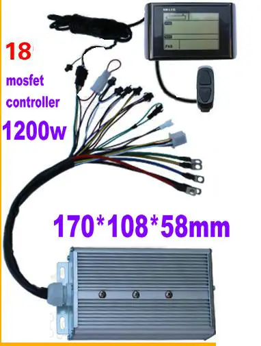 BLDC контроллер 400w450w500w600w800w1000w1200w+ ЖК-дисплей w900 24v36v48v60v для электрического велосипеда Скутер ATV MTB индикатор батареи