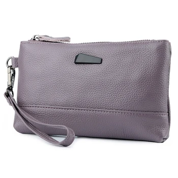 

NEW!!! Women Wallets Genuine Leather Wallet Female Hasp Long Purses Solid High Quality Caeds Hoder Clutch Bag Ladies coin purse