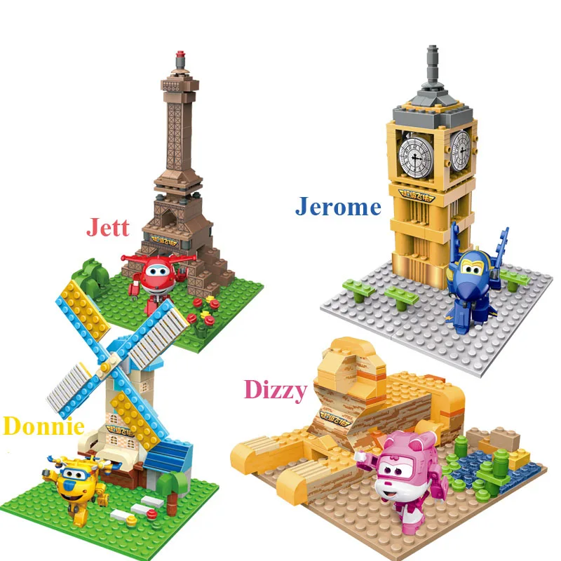 

NEW ARRIVAL Super Wings Assembly Building Blocks Scene Version Educational DIY Models Toys Birthday Christmas Gift For Kids