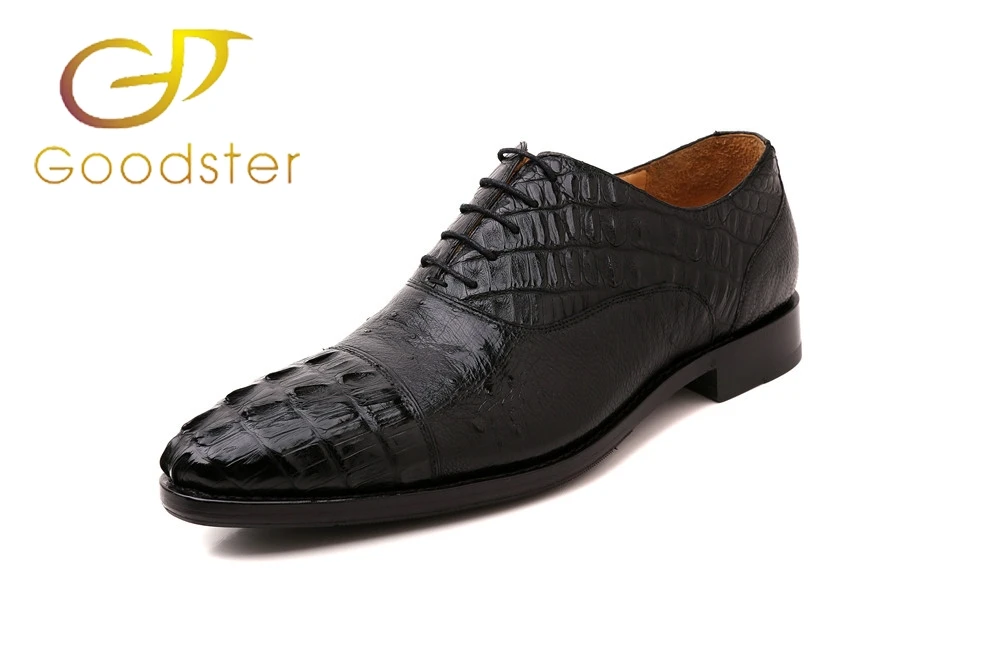 

Italian handcraft goodyear men's shoes Australia alligator shoes hand-sewn leather business shoes