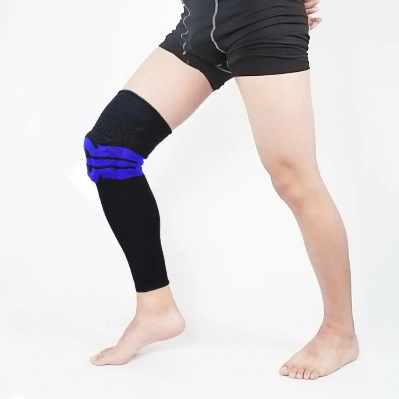 في الهواء الطلق تشغيل سيليكون الكرة الطائرة الركبة حامي 3D محبوك الربيع دعم اللياقة البدنية ضغط الركبة الرياضية الأكمام