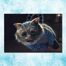 Alice in Wonderland Movie Art Silk Canvas Poster Print 13×20 24×36 Cheshire Cat Wall Pictures For Living Room Decor (more)-6