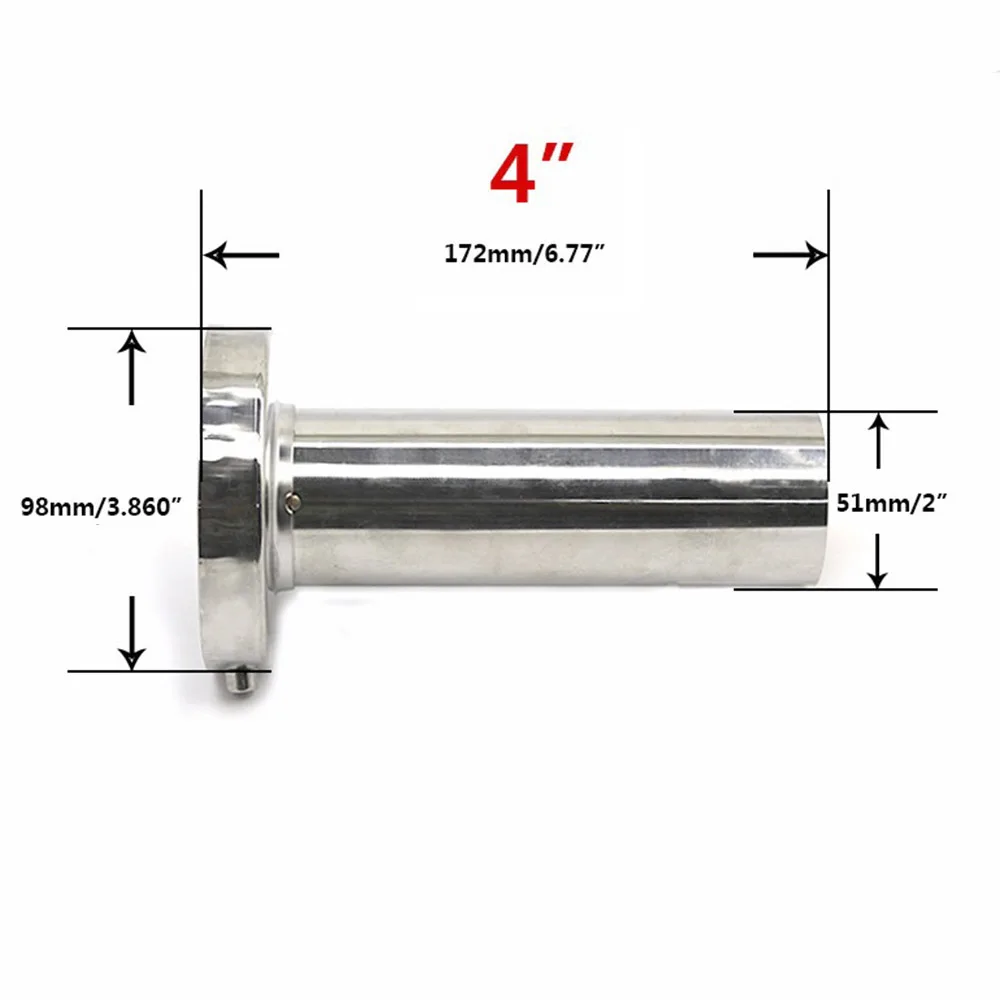 Car Auto Universal Exhaust Muffler Silencer Unadjustable Tail Muffler Tip Pipe YC100706 85mm=3.5" 98mm=4" 110mm=4.5" exhaust muffler tip exhaust pipe muffler