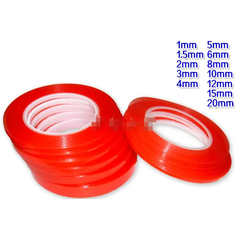 25M Acrylic PET Red Film Double Faced tape (1)