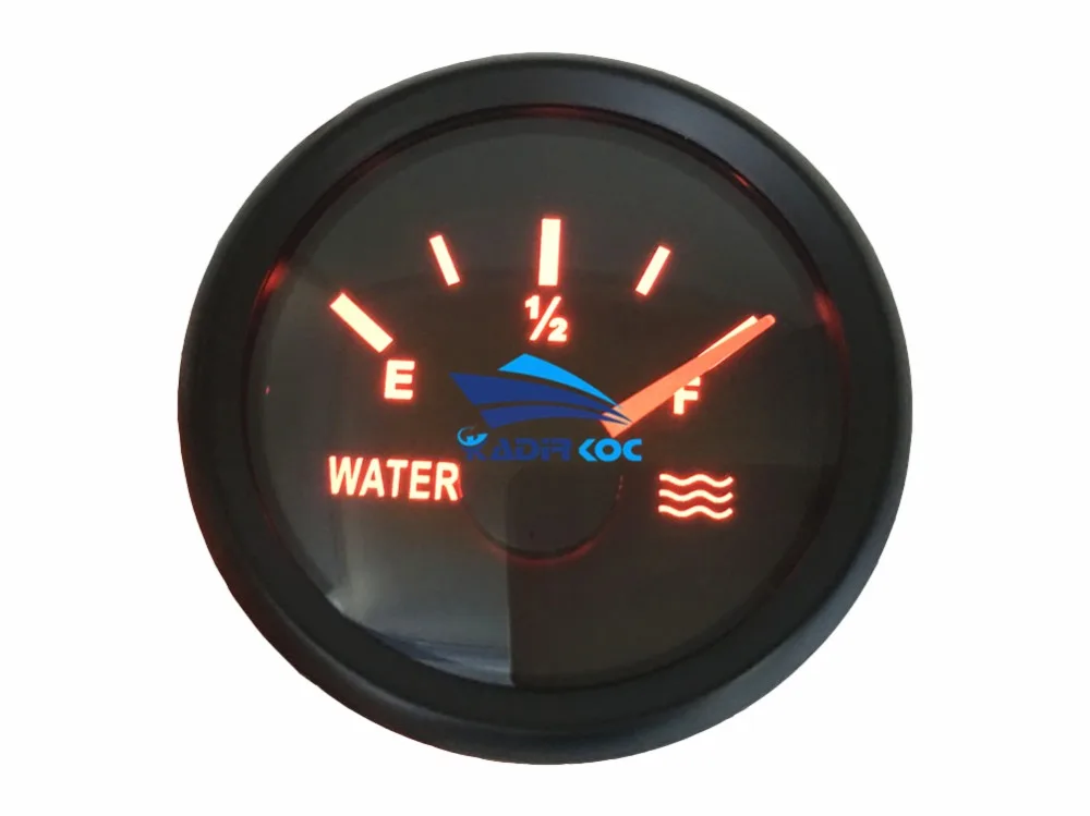 1 шт. 52 мм указатель уровня воды датчики E-F Водонепроницаемый измерителя уровня воды 9-32 в пост 0-190ohm 240-33ohm для Авто Лодка на колесах