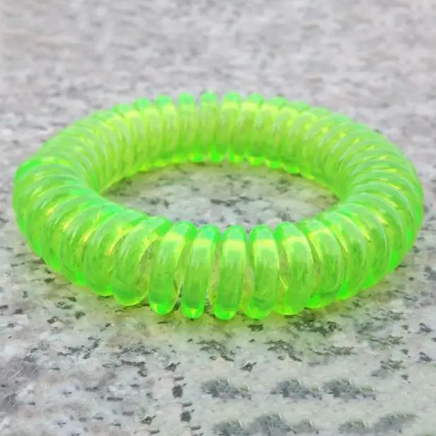 Squillare Il Telefono di Estate Repellente della zanzara Oli Vegetali Naturali Phone Strap Elastico Anti-zanzara Braccialetto A Spirale Polso della Mano