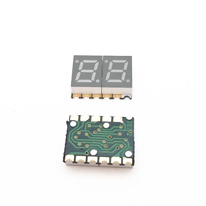 Светодиодная трубка Nixie tube 2 бита 10 шт. 0 28 дюйма красный 7 сегментов металлический