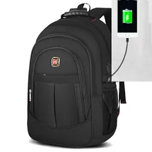 17 дюймов usb качественный Швейцарский водонепроницаемый мужской рюкзак для ноутбука, мужской водонепроницаемый рюкзак, usb зарядное устройство