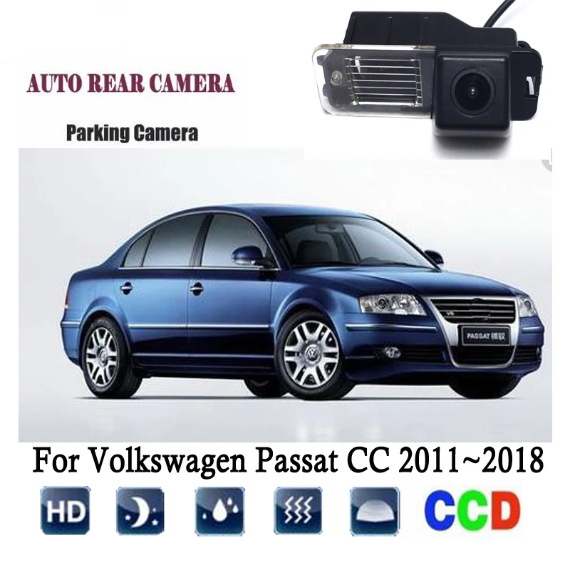 Rearview Camera For Volkswagen Passat CC 2011~2018 CCD Night Vision Reverse Backup Camera/Rear View license plat | Автомобили и