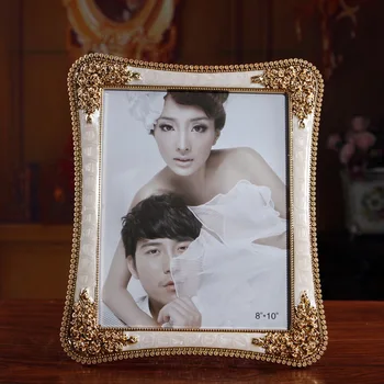 

Europe type electroplating only beautiful picture frames, 10 inch, wedding gift studio set up,