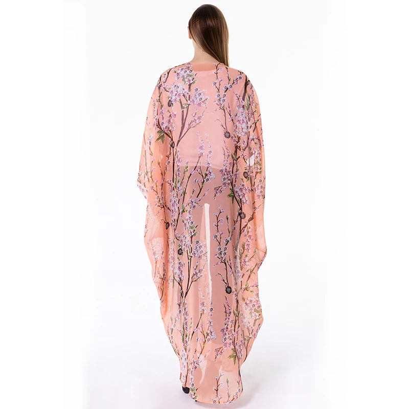 Бесплатная Размеры 2019 осень ОАЭ платье Дубая исламский, мусульманский шифон кимоно кардиган платье хиджаб Для женщин турецкий Ислам ic