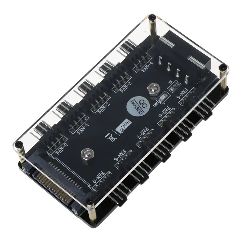 

Fan HUB Adapter 4Pin Molex or SATA 15Pin Power Connector CPU Cooler PC Chassis Case Cooling Fan Splitter Adapter Converter