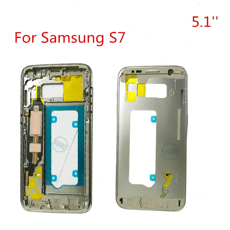 1 шт. Ближний металлический каркас середине пластины Корпус рамка для samsung Galaxy S7 S7 край G930F G935F