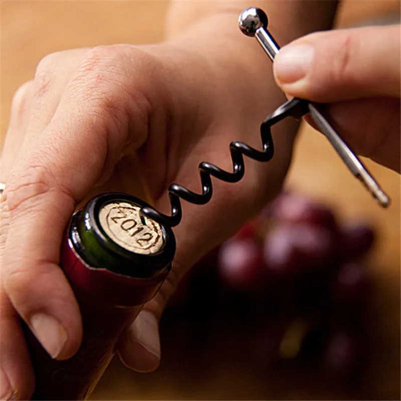 Creative Red Wine Opener Multifunctional Mini Outdoor Stainless Steel Corkscrew with Ring