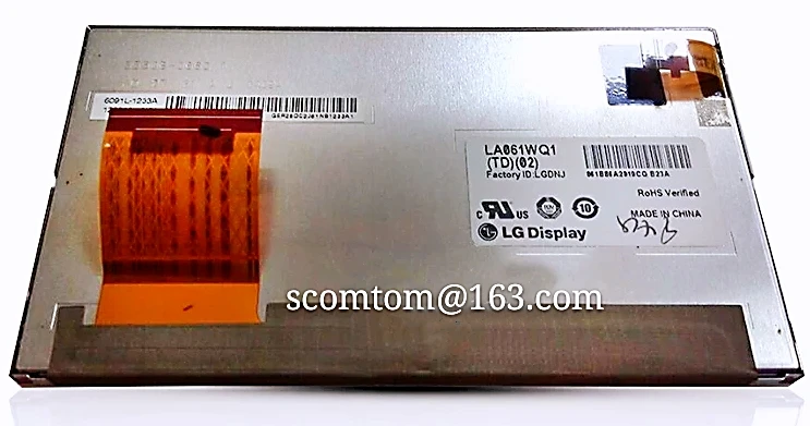 Original New LA061WQ1(TD)(02) LA061WQ1-TD02 6.1 inch 480*272 LCD Display Screen Panel