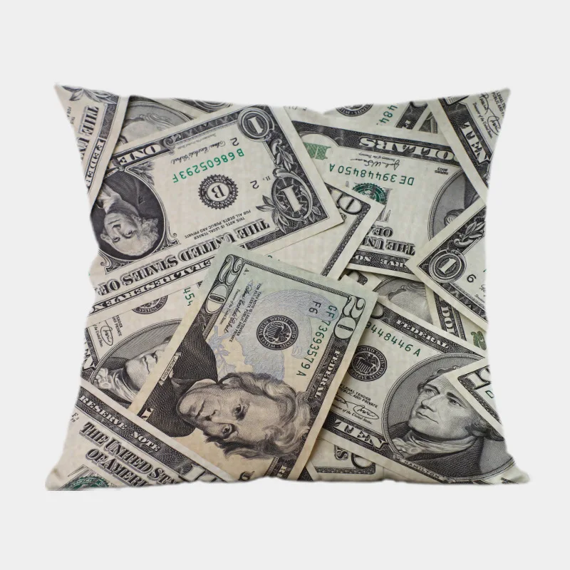 Декоративный Чехол Подушка для денег банкнот монеты узор золотое яйцо