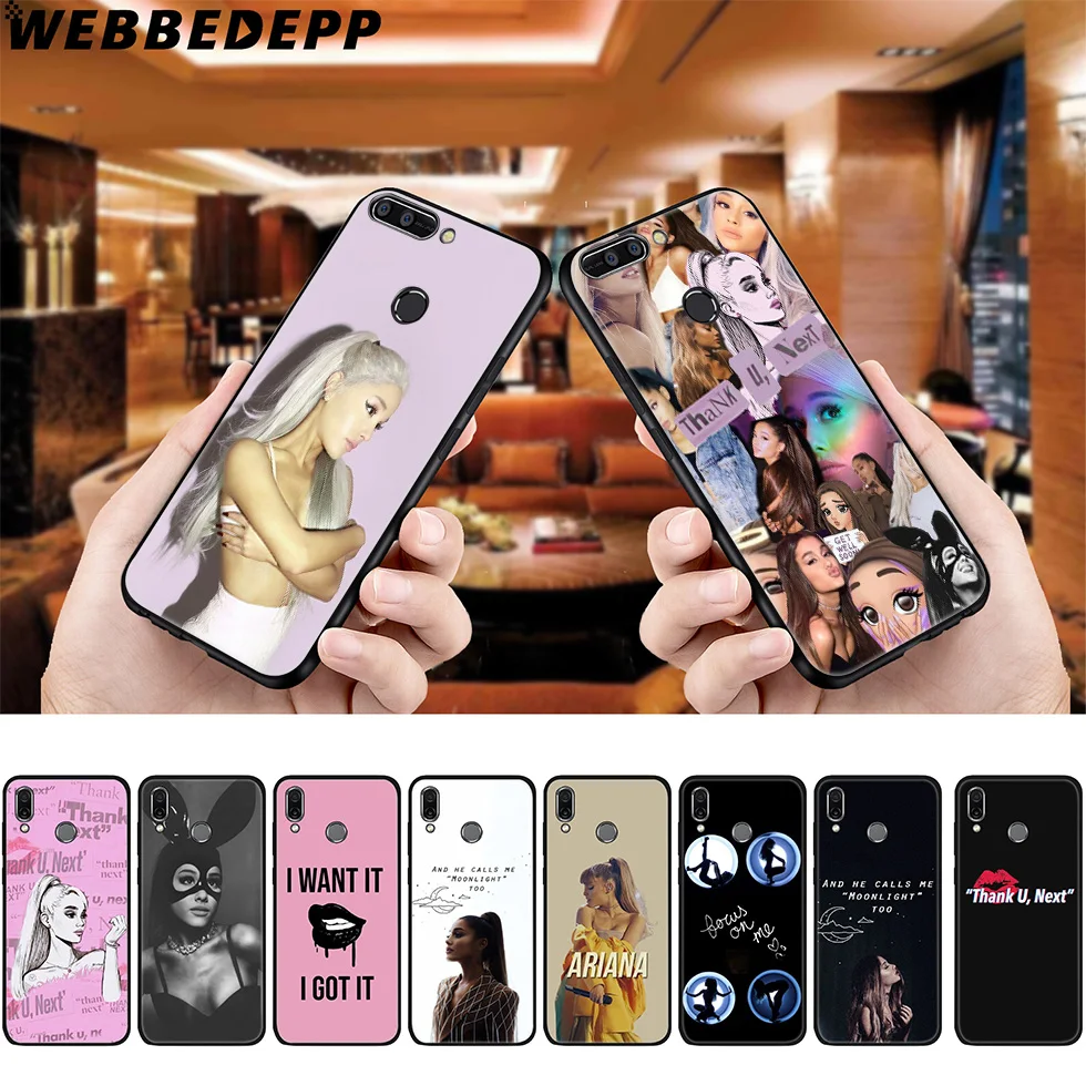 WEBBEDEPP Ариана Гранде мягкий чехол для Huawei P8 P9 P10 P20 P30 Lite Pro P Smart Z Plus 2019 Y6 Prime 2018 2017 Mini |