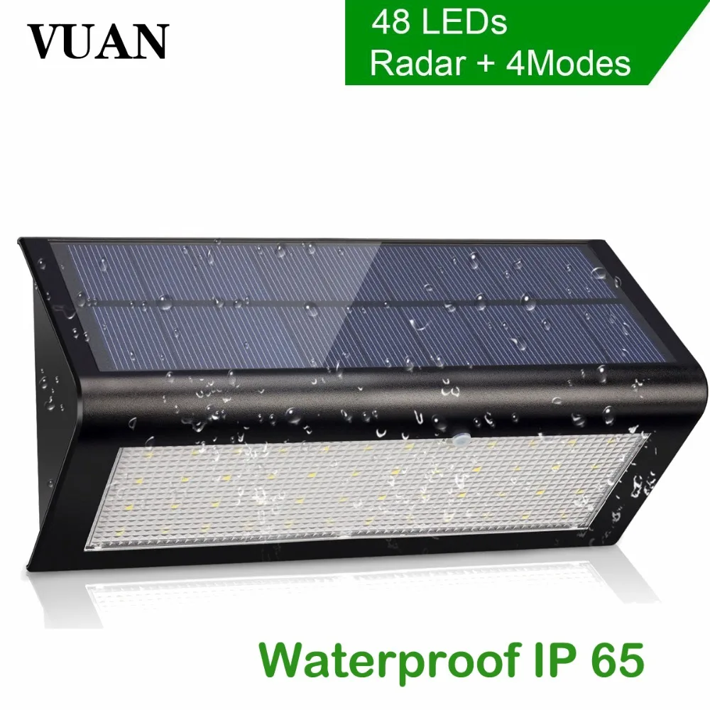

Super Bright Solar Lights Outdoor Motion Sensor 800 Lumen 48 LED Waterproof Security Solar Powered Light For Garden Yard Walkway