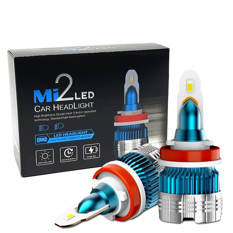 Car headlights H4 led Mini H7 font b lamp b font H8 LED H1 H3 H11