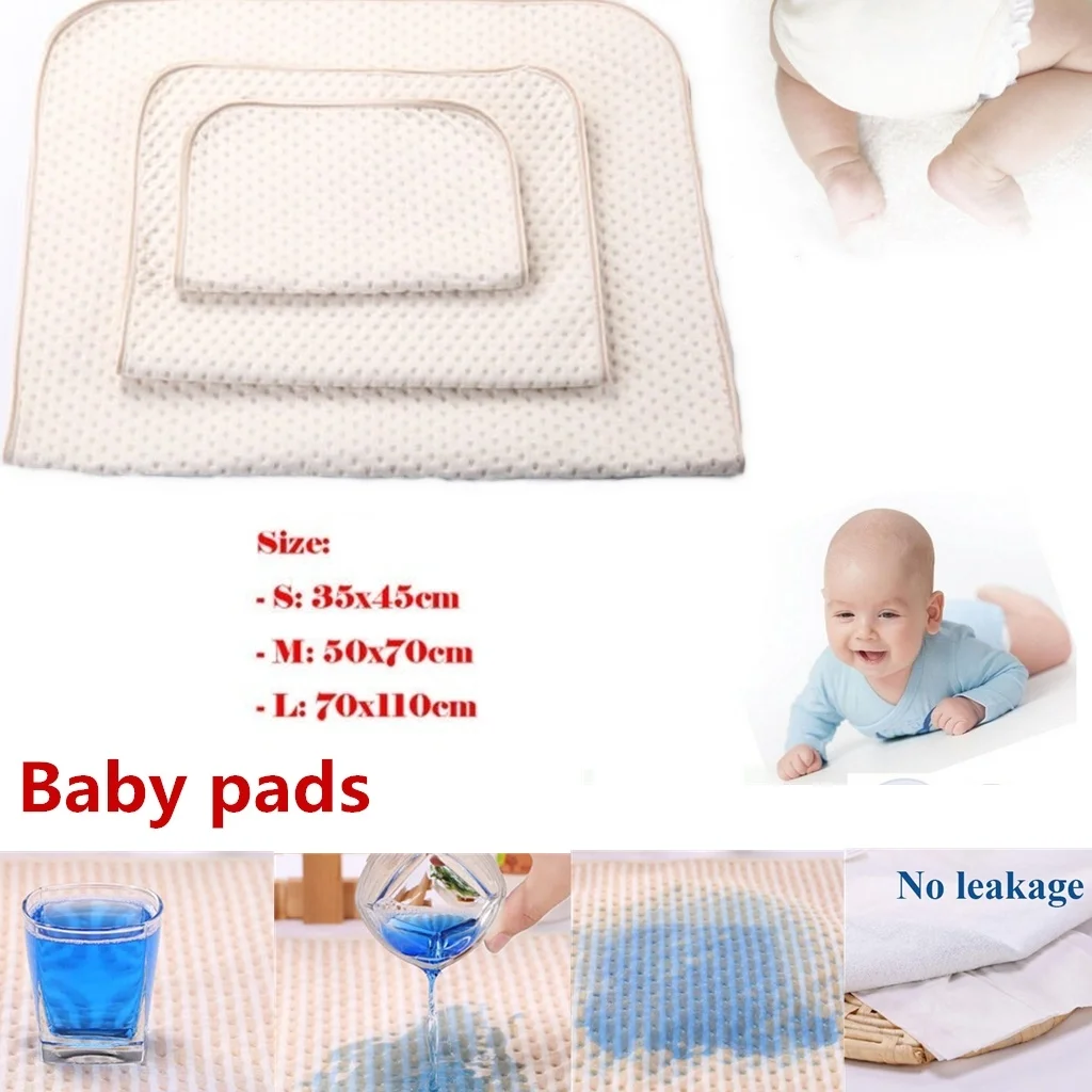 

Size 60X75cm 70X110cm baby change portable mat folding washable waterproof mattress children's game floor reusable mats diaper