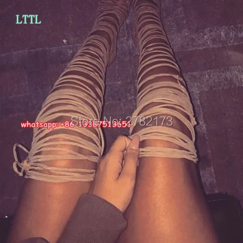 thigh high boots with cutouts