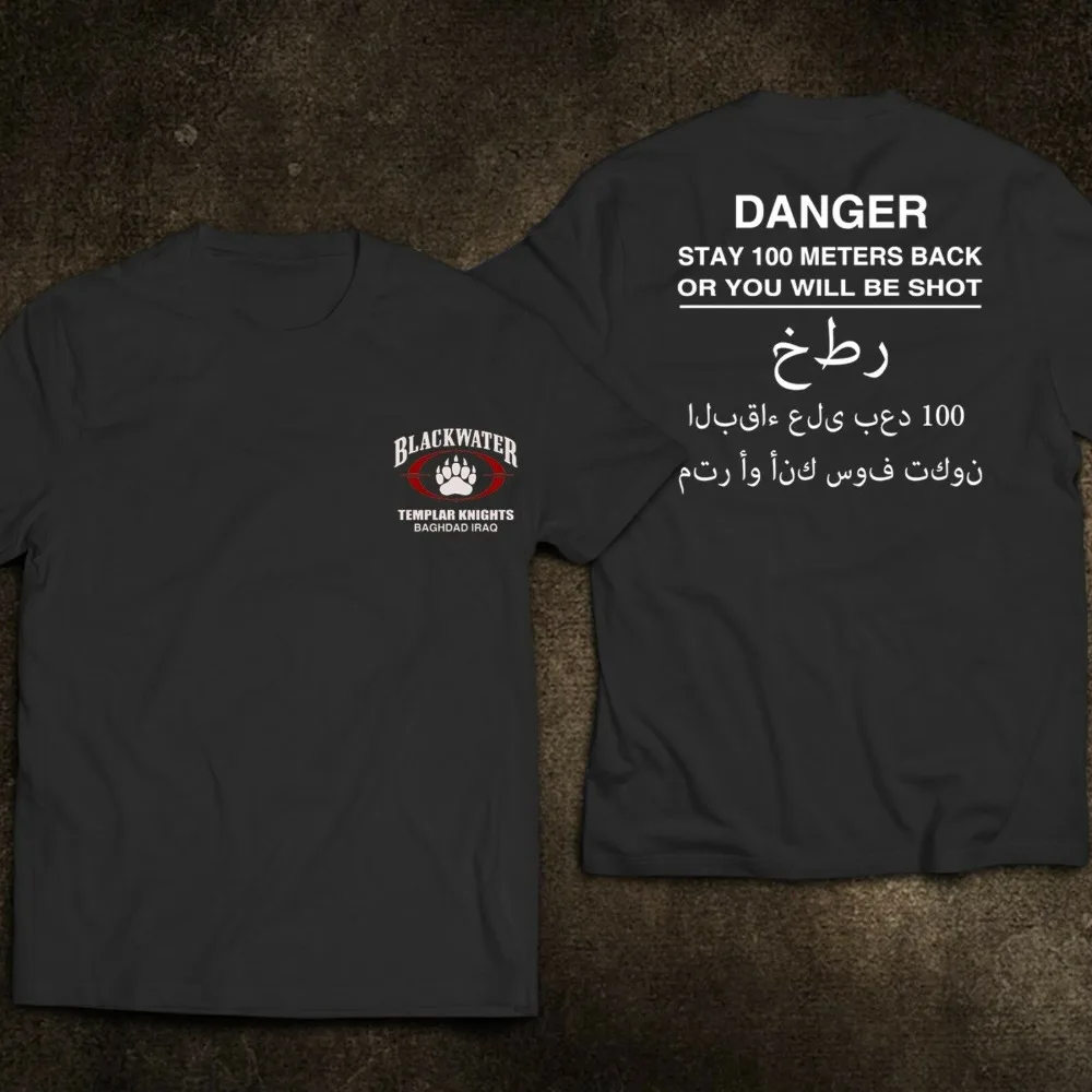 Новые армии США спецназ Blackwater тамплиеров Багдад Ирак новые 2019 Мода из 100% хлопка с круглым вырезом футболка с короткими рукавами