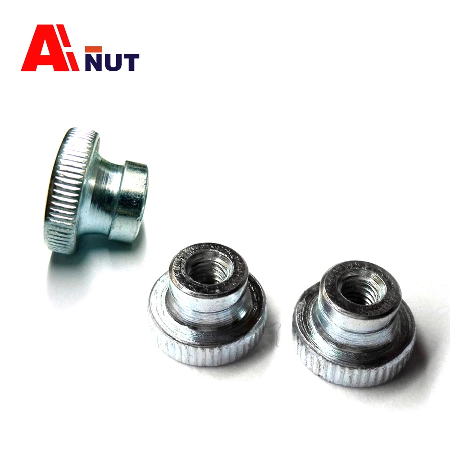 m8 knurled nut , 20pcs gb806 m8 thick nuts , high quality m8 stepped