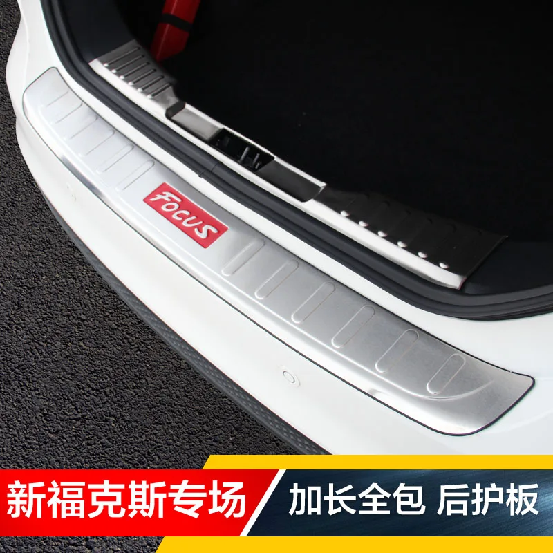 

High quality stainless steel rear windowsill panel,Rear bumper Protector Sill For Ford Focus 2012 2013 2014 2015 2016 2017 2018
