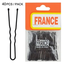 Профессиональная 40 шт./пакет металл Япония OL Избранное U заколки-бабочки для волос заколки для волос ручки пластиковые вилки аксессуары для укладки волос 6 см