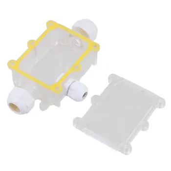 

450V 24A T100 Plastic Transparent Outdoor Waterproof IP68 3-Way Cable Wire Connector Electrical Junction Box with Terminal