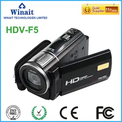 3.0 "ЖК-дисплей дисплей 16X цифровой зум hdv-f5 Цифровая видеокамера 24mp Full HD 1080 P цифровой видео + фото видеокамера