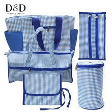 D&D 5 Designs/Set Knitting Needles Bag Fabric Crafts Knitting Tools Storage Bag Household Sewing Accessories Organizer