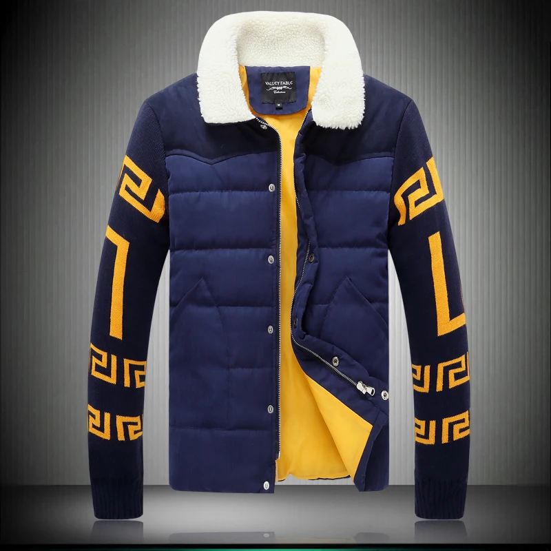 Men’s autumn/winter wool cotton-padded clothes 2016 men’s fashion business and leisure travelers thin cotton jacket warm coat