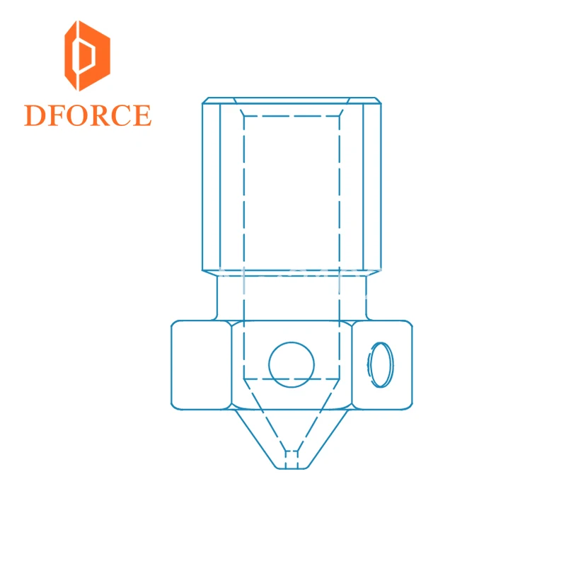 DFORCE-высокое качество E3D V6 насадки для 3D принтеров hotend полноразмерная упаковка 3D-принтеров dforce E3D насадки