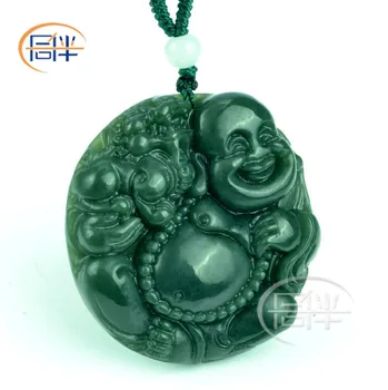 

Brave Buddha Pendant Hetian Jade Natural Green Hand-carved Pendant - buddha