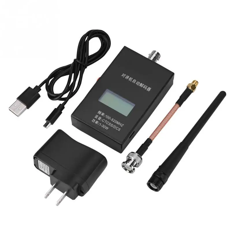 

Walkie Talkie Frequency Counter For Baofeng Portable Radio Decoder 100-520mhz CTCSS/DCS SMA-Female Antenna Connector1-30w