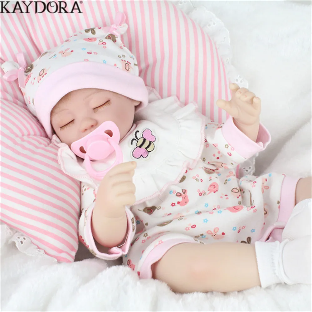 KAYDORA Reborn Baby Doll игрушки для детей подарок реалистичные спальный средства ухода за кожей силиконовые дети Playmate введите воды мини куклы