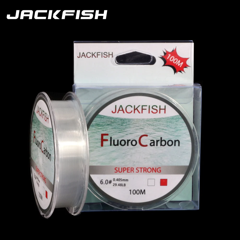 JACKFISH 100M Fluorocarbon fishing line 5 30LB Super strong brand