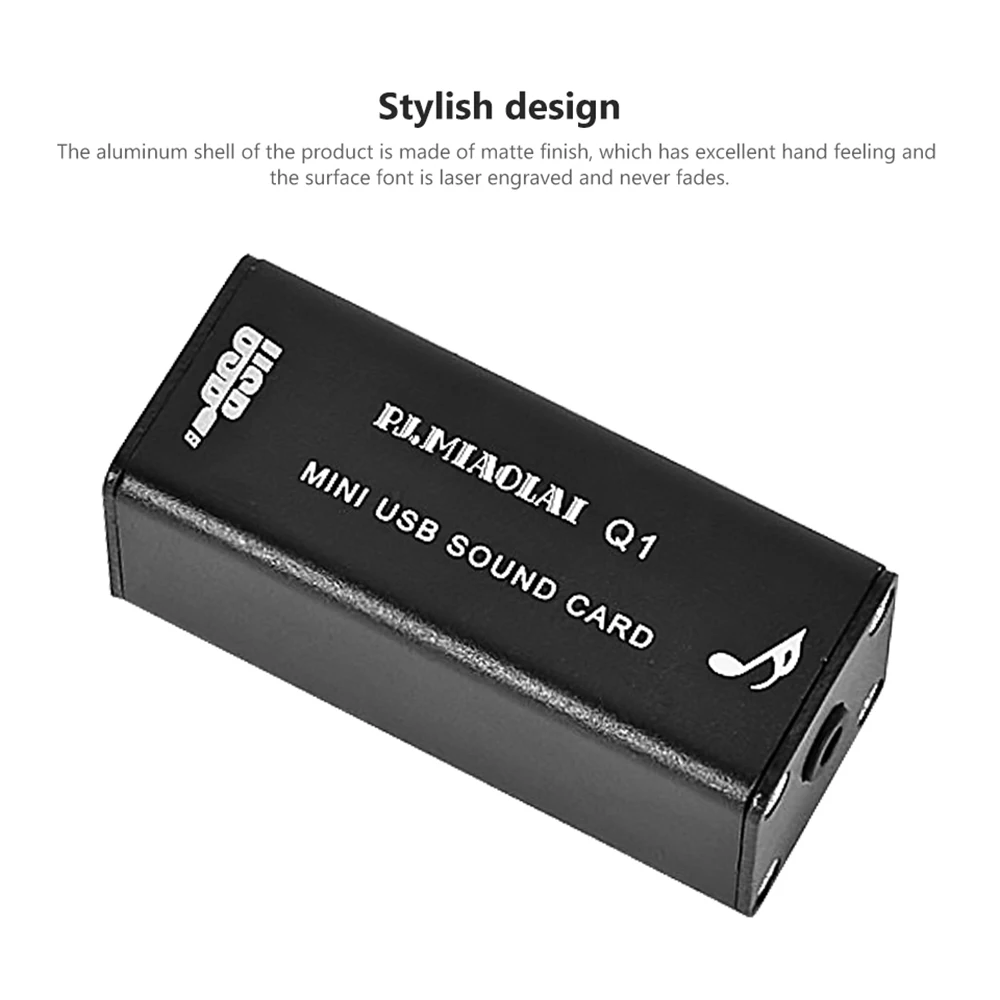 Внешняя Портативная звуковая карта с USB портом и декодирующим чипом