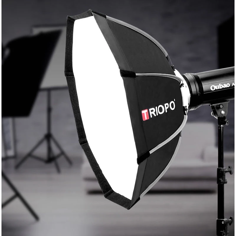  Triopo 90cm Photo Portable Outdoor Bowens Mount Octagon Umbrella Soft Box with Carrying Bag for Stu