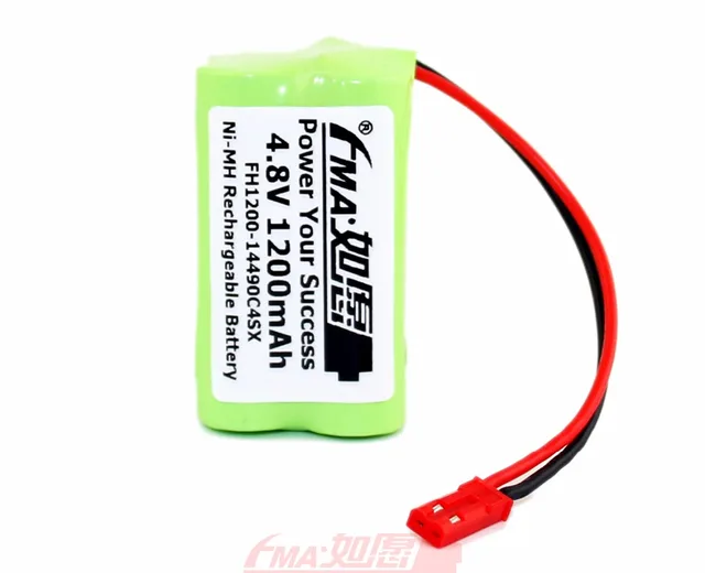 Batteria Ricaricabile Ni-MH 4.8V 1200mAh Per Auto Telecomandate - Con Caricatore USB - Foto 2