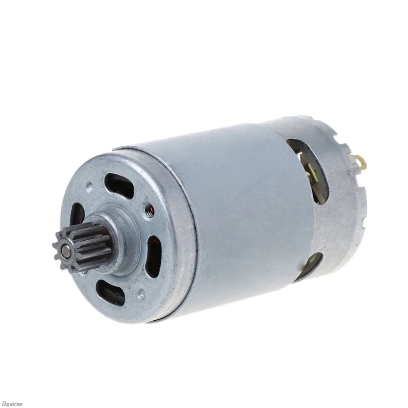 

RS550 High Speed Model DC Motor 12V 15000 RPM Gearbox 0.8M 10 Teeth Gear Engine Damom