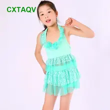 Обувь по заводским ценам Корейская версия Твердые Симпатичные для маленьких девочек из двух частей купальники, горячие источники прекрасный розовый, Aqua, желтый купальники