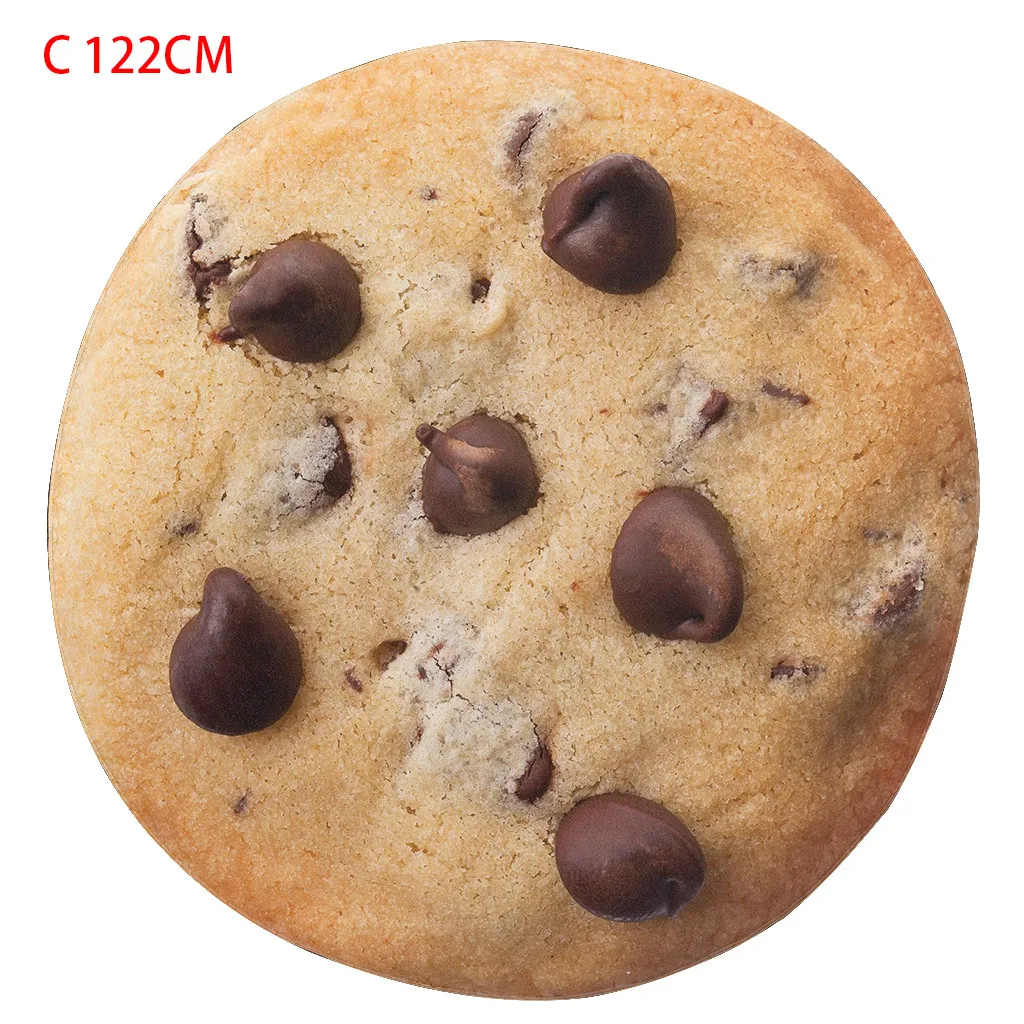  Creative 3D Cookie Printing Tapestry Food Creations Biscuit Beach Towel chocolate Novelty Blanket P