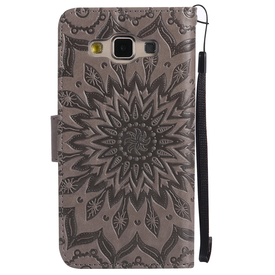 Fundas для Samsung galaxy A5 2015 чехол Роскошный 3D с рельефным цветочным орнаментом