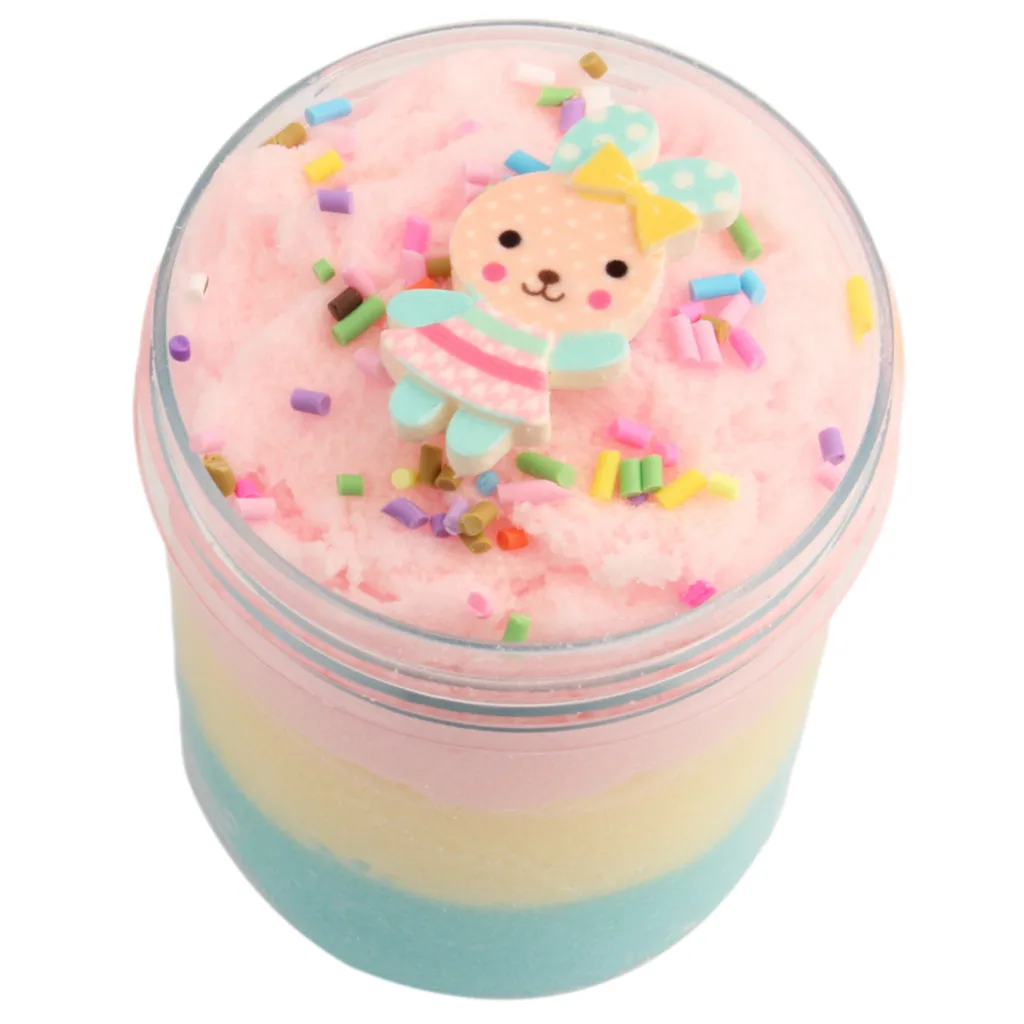 Пасхальное моделирование глина пушистый Floam Slime пушистый кролик облако Слим для детей Дети снятия стресса игрушки k0311